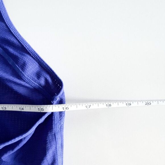 Zella Womens Racerback Tank Top Active Stretch Mesh Workout Training Blue Small - Picture 5 of 6